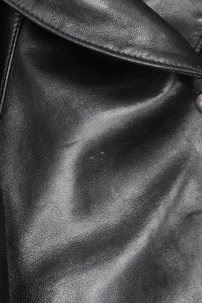 Vintage Alaia Cropped Leather Wrap Jacket – Recess