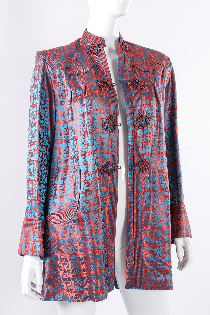 Vintage Floral Jacquard Swing Jacket – Recess