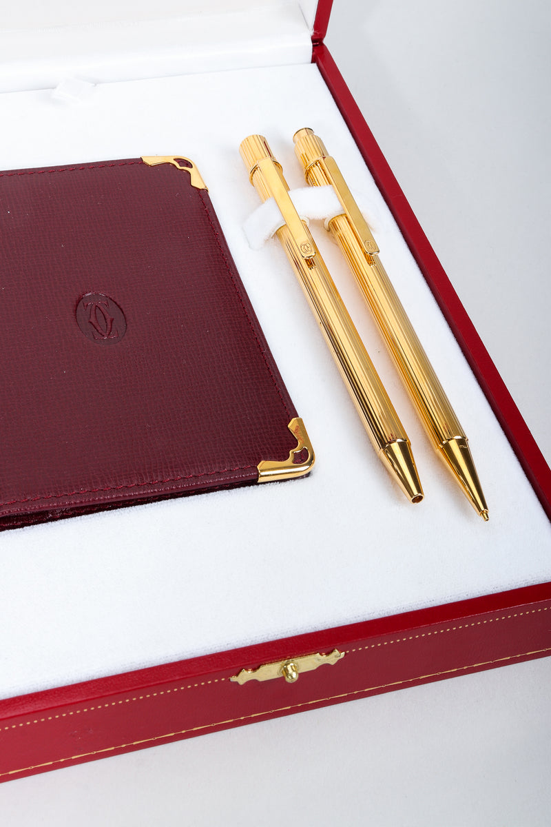 cartier wallet and pen set