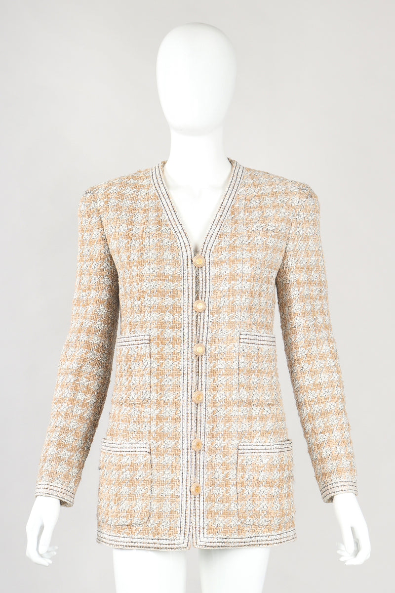 Vintage Chanel 1999P Rainbow Terrazzo Tweed Jacket  Skirt Set  Recess