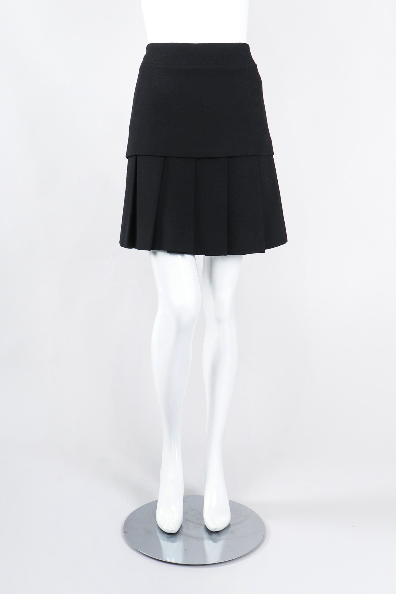 Vintage Chanel Contrast Jacket & Pleated Skirt Set – Recess