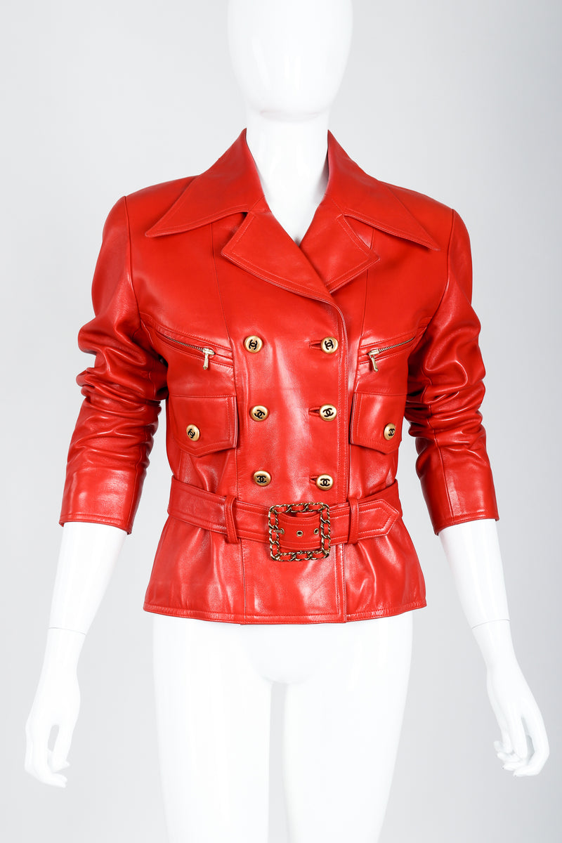 Jacket  Calfskin red  Fashion  CHANEL