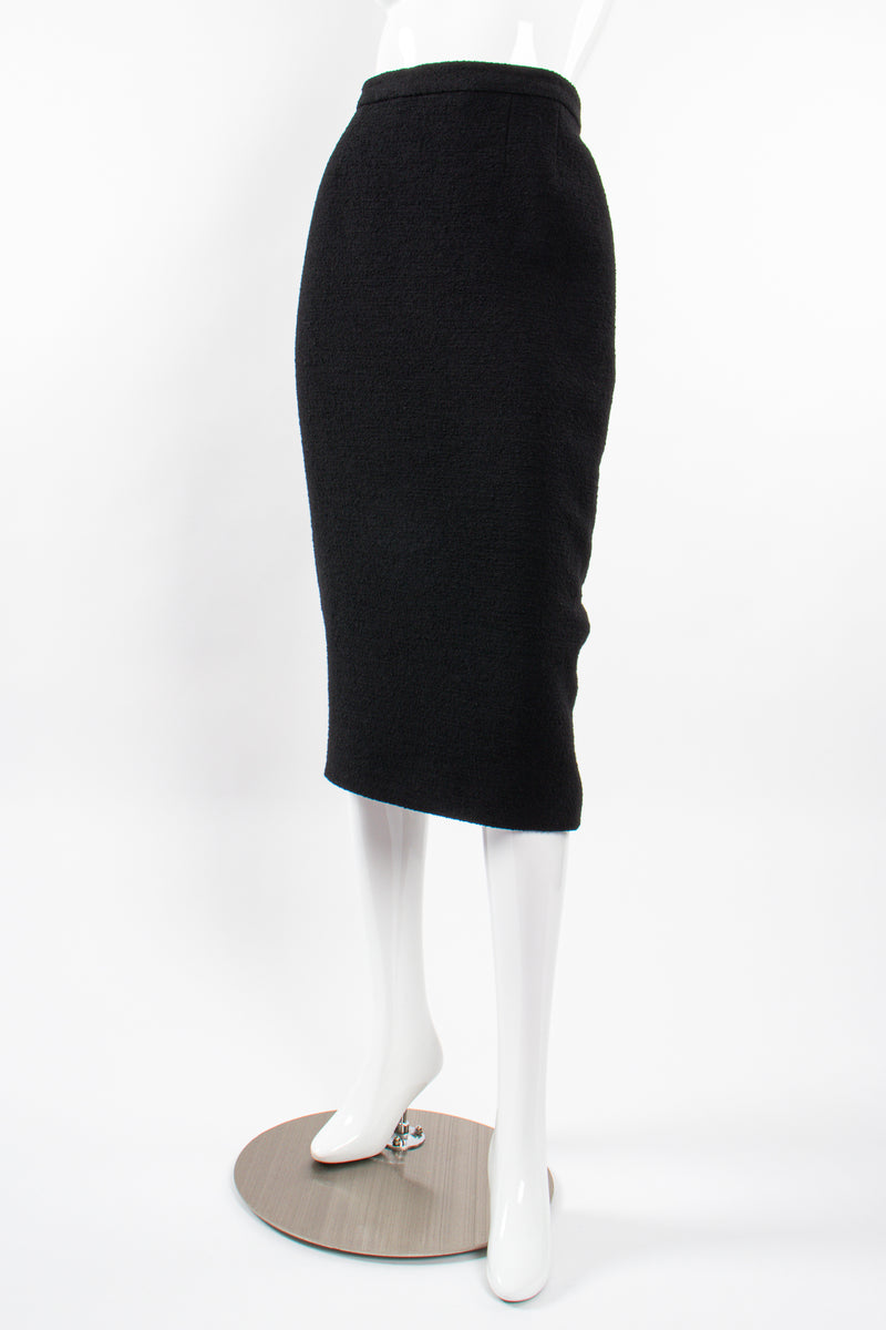 Vintage Chanel 1993 AW Bouclé Midi Pencil Hobble Skirt – Recess