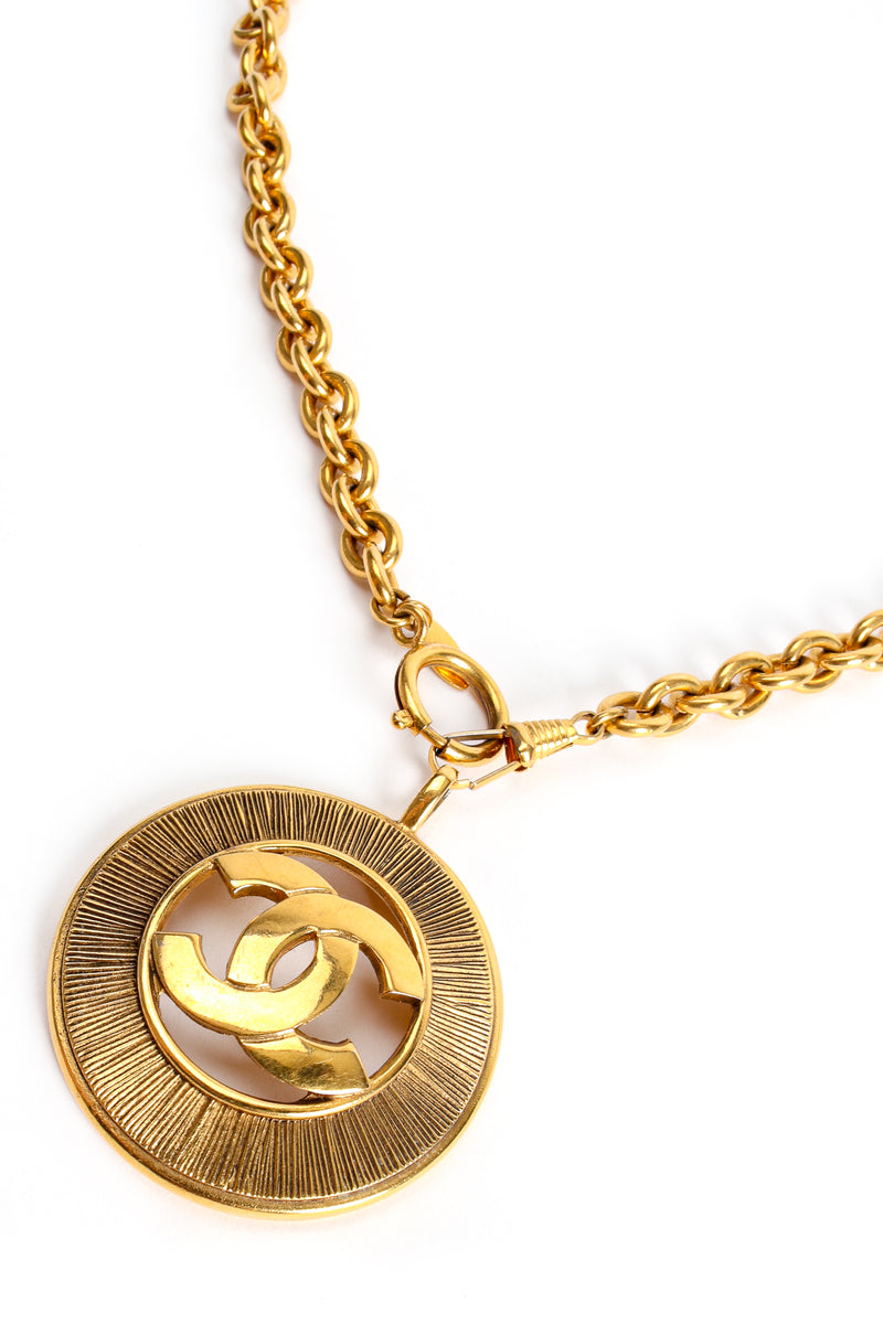 Vintage Chanel Long CC Logo Medallion Pendant – Recess