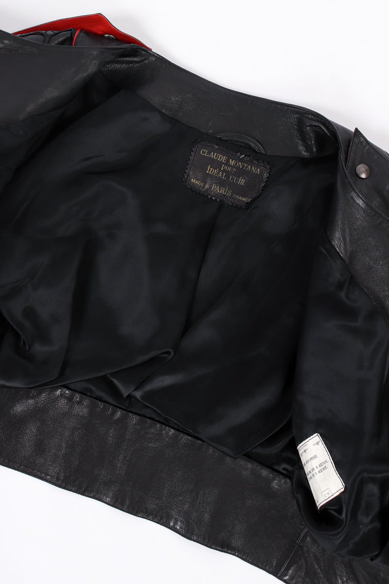 Vintage Claude Montana 1984 S/S Leather Moto Jacket – Recess