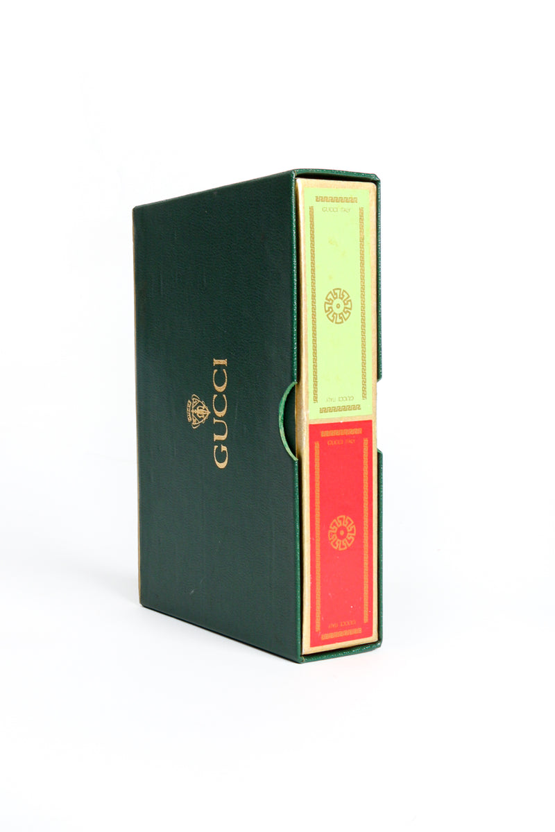 Vintage Gucci New In Box Unopened Red & Green Playing Card Set – Recess