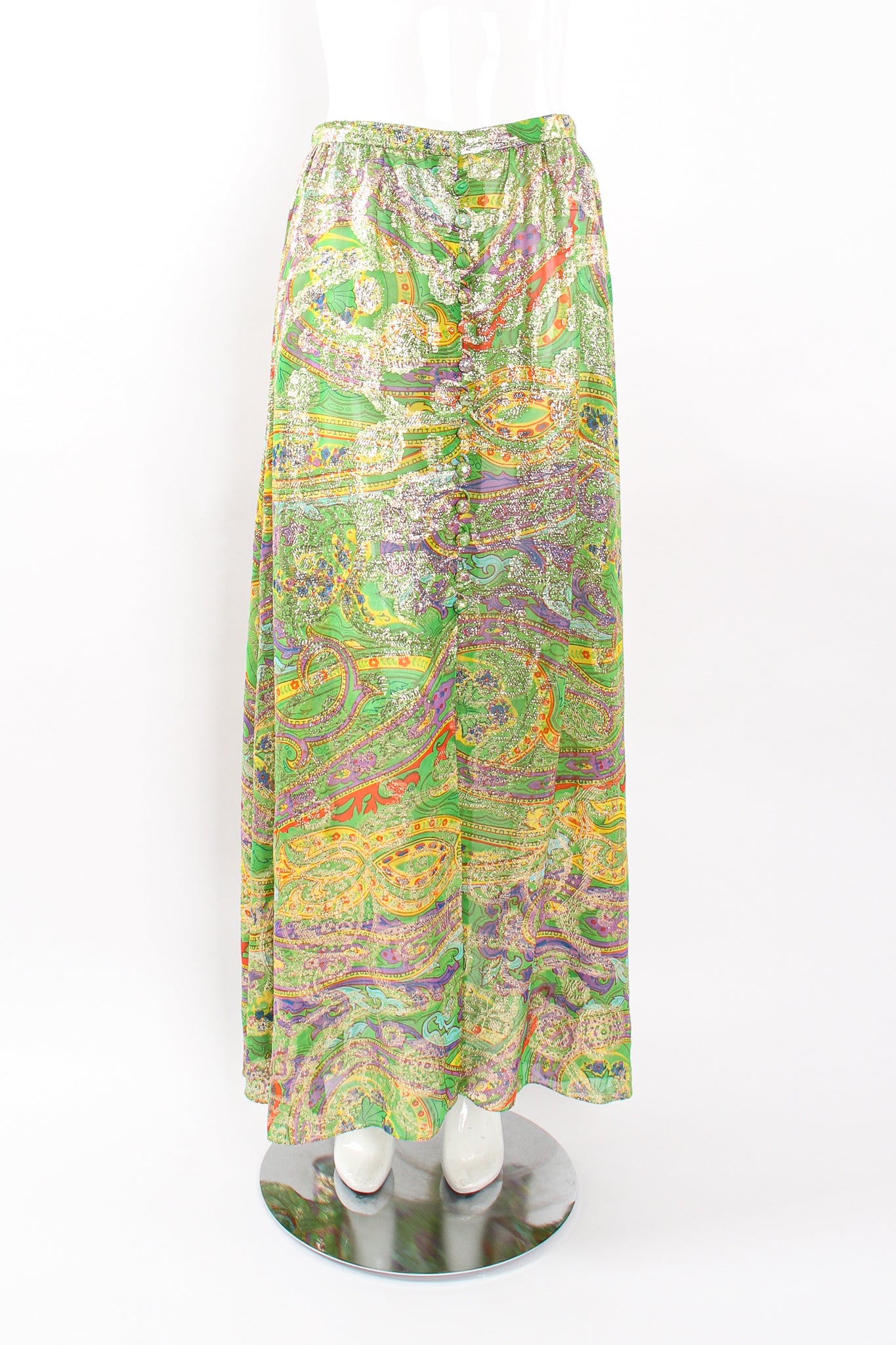 brocade maxi skirt