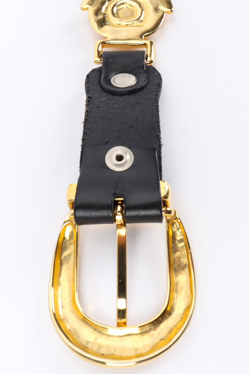 Vintage Milos Medusa Sun Emblem Leather Belt – Recess