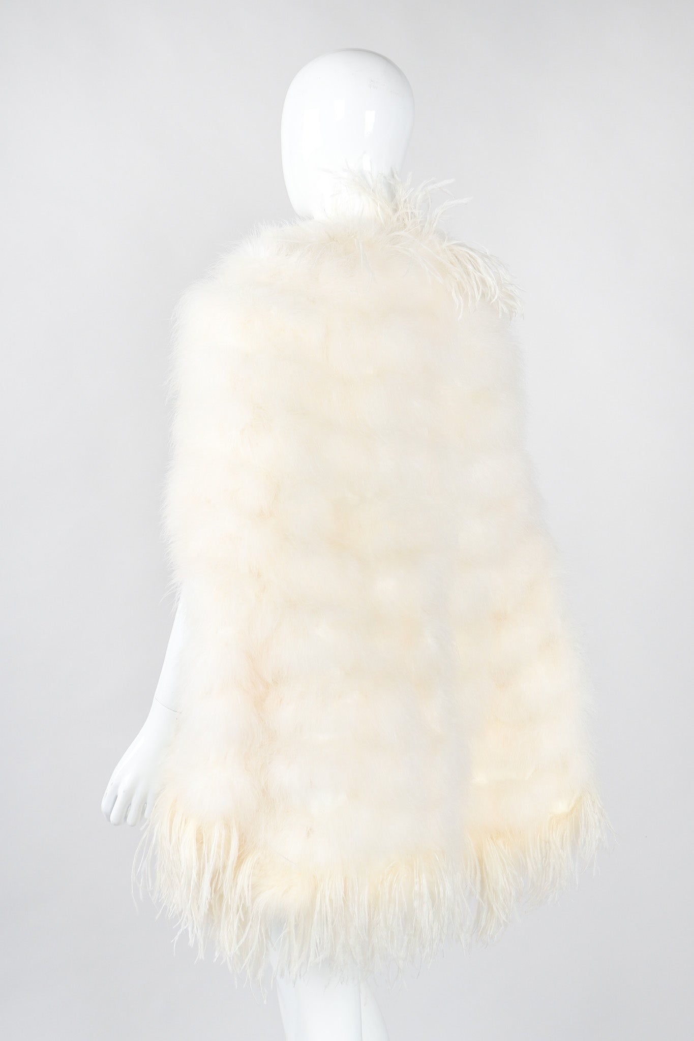 Vintage Ostrich Trimmed Marabou Feather Cape – Recess