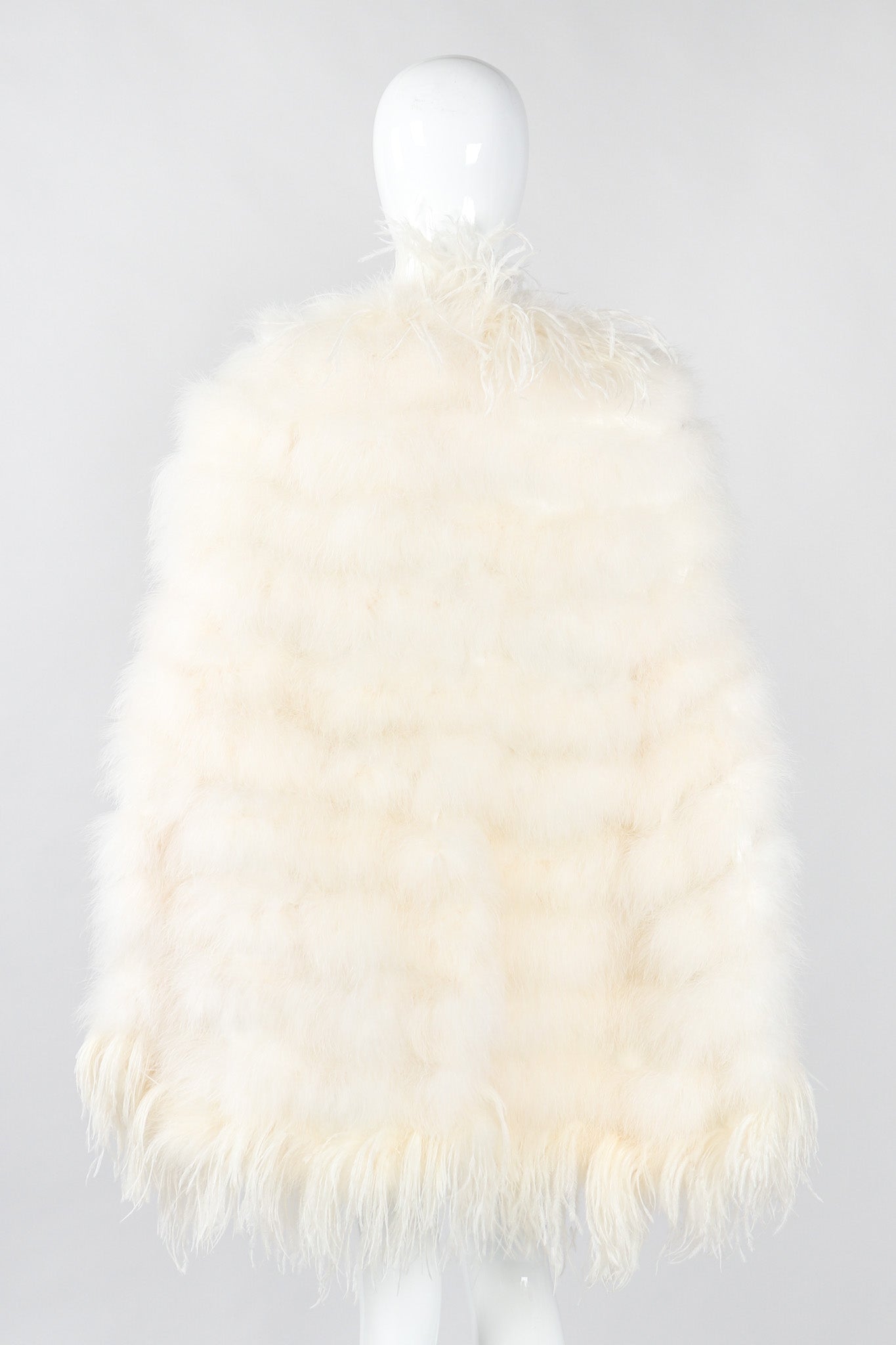 Vintage Ostrich Trimmed Marabou Feather Cape – Recess