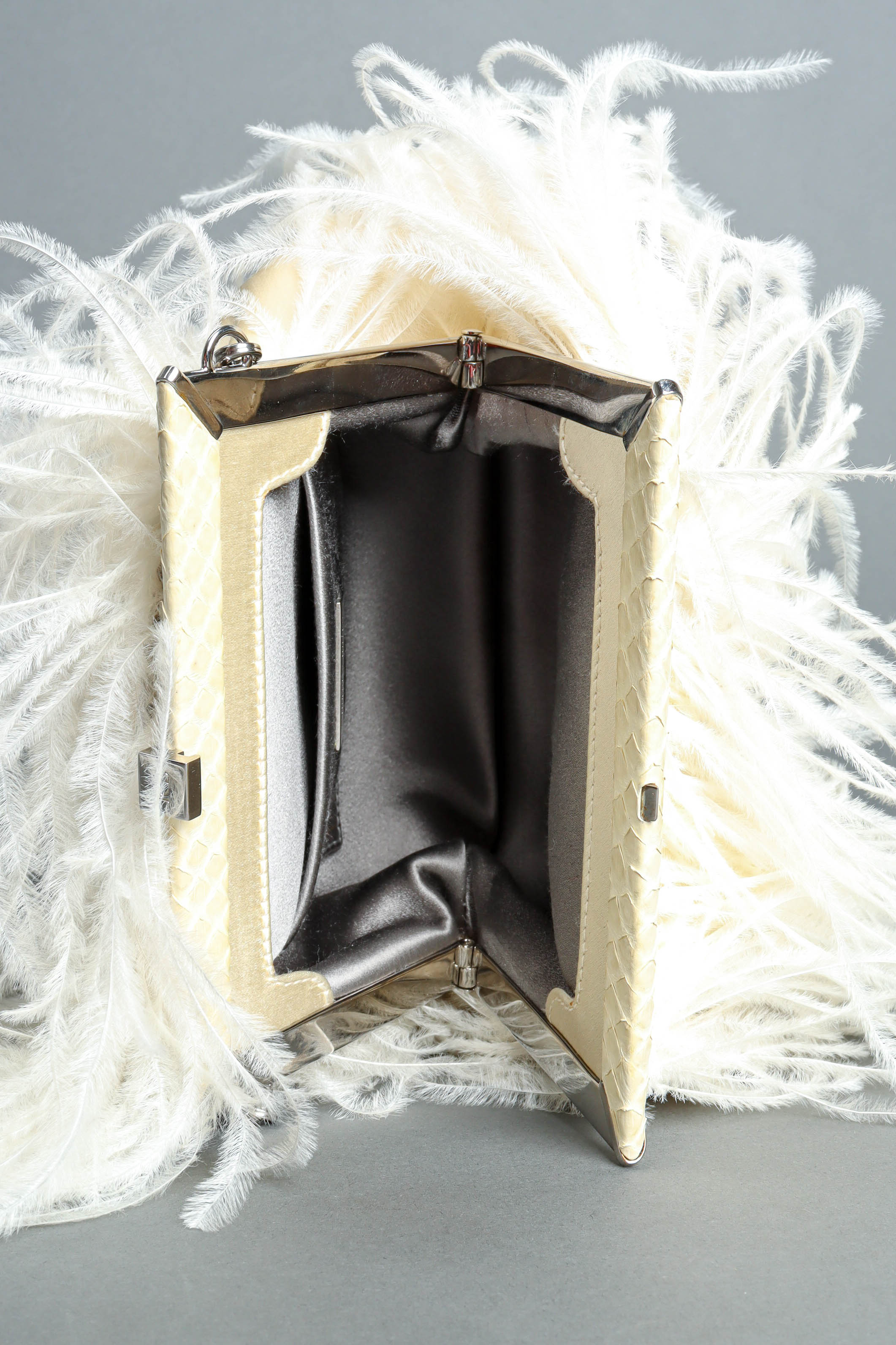 Vintage Helmut Lang Long Snake Box Clutch Case Bag – Recess