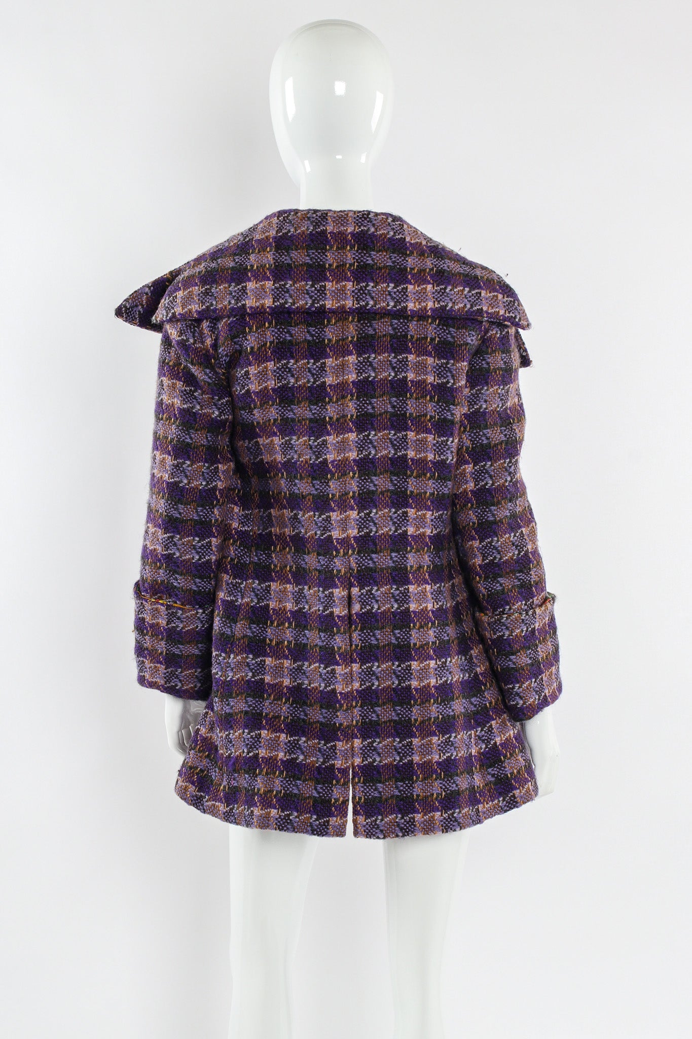 Vintage Valentino Double Lapel Houndstooth Coat – Recess