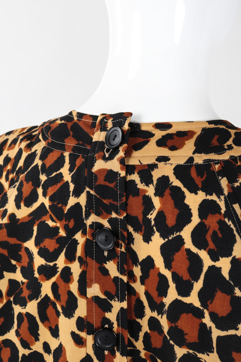 Vintage YSL Yves Saint Laurent Rive Gauche A/W 1986 Leopard Print Wool ...