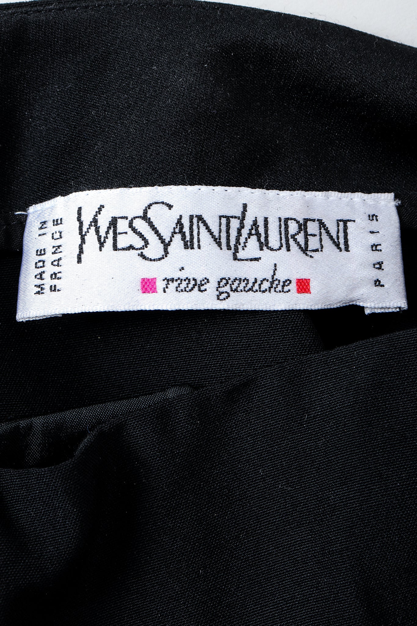 Vintage YSL Saint Laurent Black Clean Waist Tuxedo Trouser – Recess