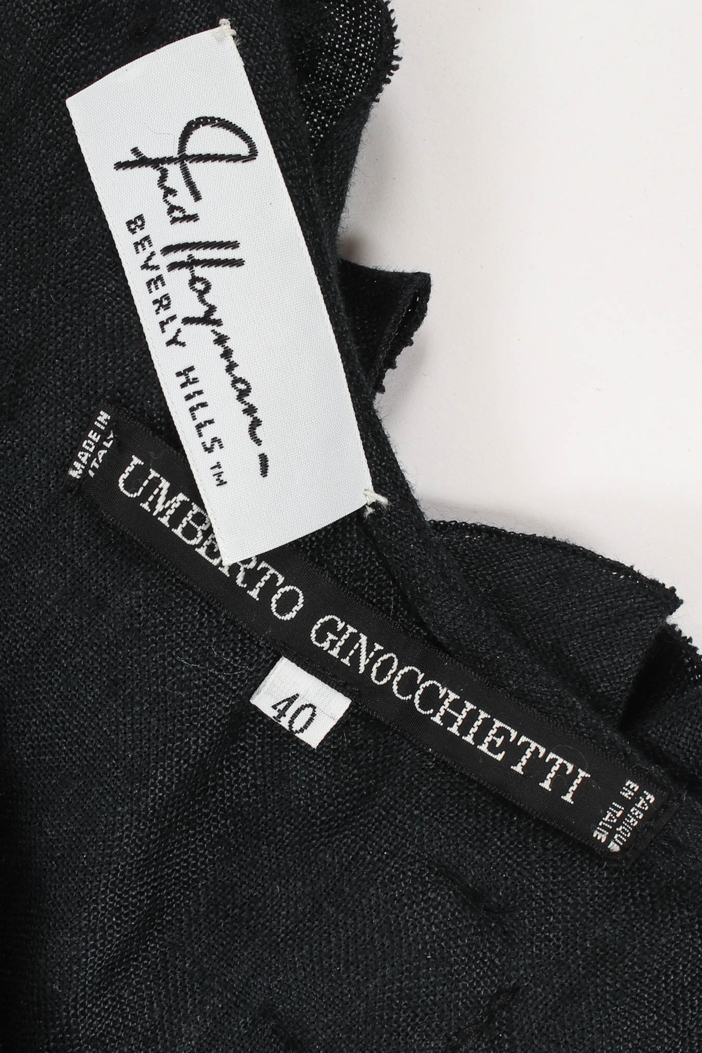 Vintage Umberto Ginocchietti Linen Floral Shoulder Dress – Recess