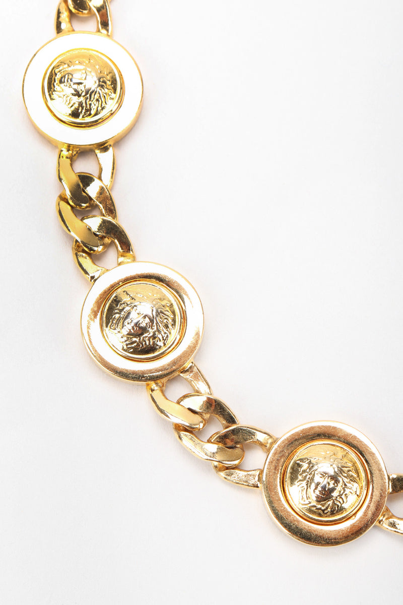 Vintage Gianni Versace Gold Coin Collar Necklace – Recess