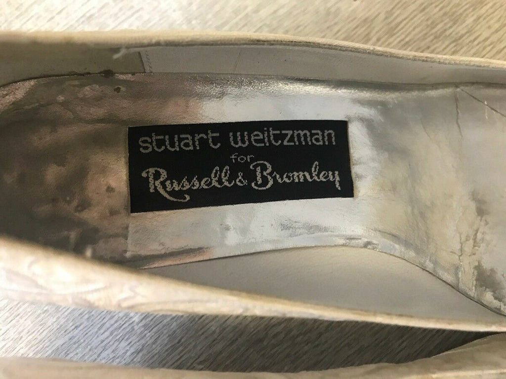 Stuart Weitzman Russell Bromley Vintage Ivory Wedding Shoes UK 4.5 - Outrageously Gorgeous
