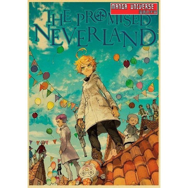 Poster The Promised Neverland Les Personnages Principaux 2 Manga Universe 