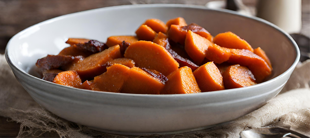 Sweet and Savory Candied Yams with Cinnamon and Marshmallows ...