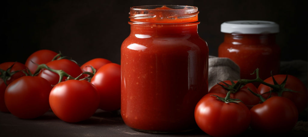 Salsa de tomate casera larga
