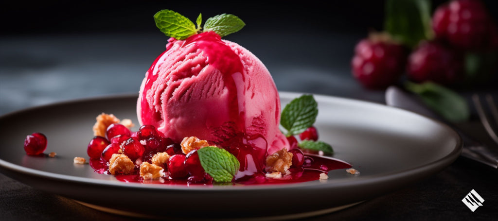 Pomegranate_Ice_Cream_natural_lighting_vibrant_plating