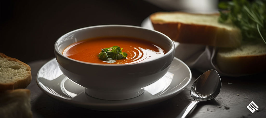 Sopa de pimiento rojo asado