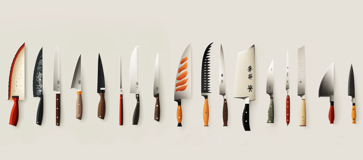 Typer af knive | Bruges de japanske kokke –