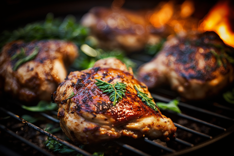 Grilling_chicken_thighs