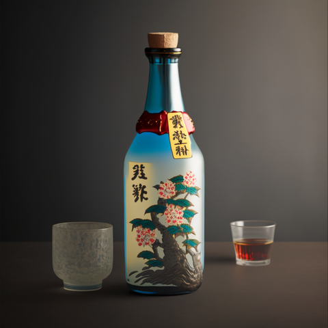 sake in a bottle