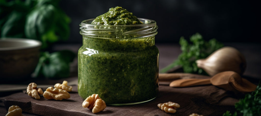 pesto en jar