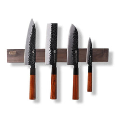 Chikashi (ちかし) Damascus Steel Knife with Abalone Handle - 5pcs Set | Santoku Knife