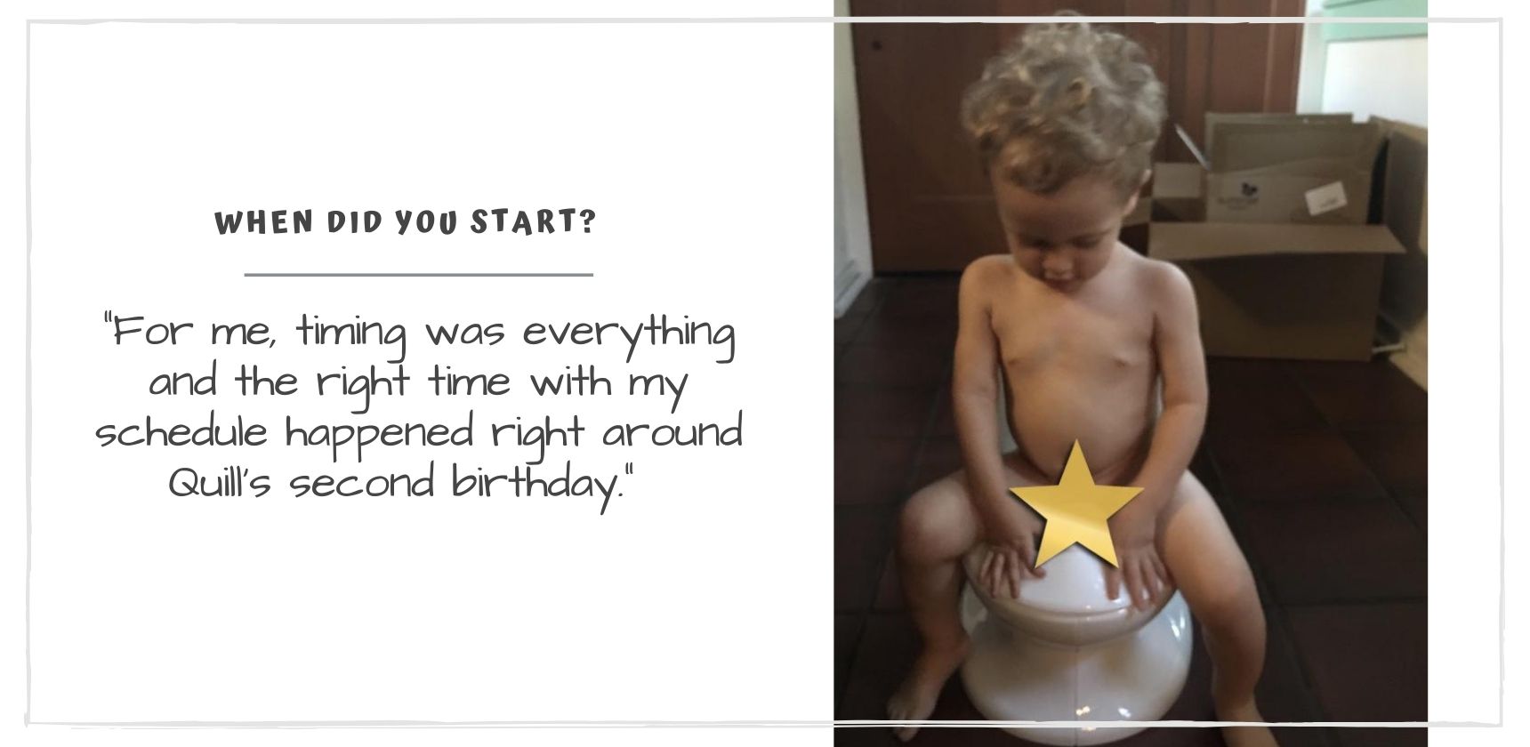 Boy Inspecting Potty Chair