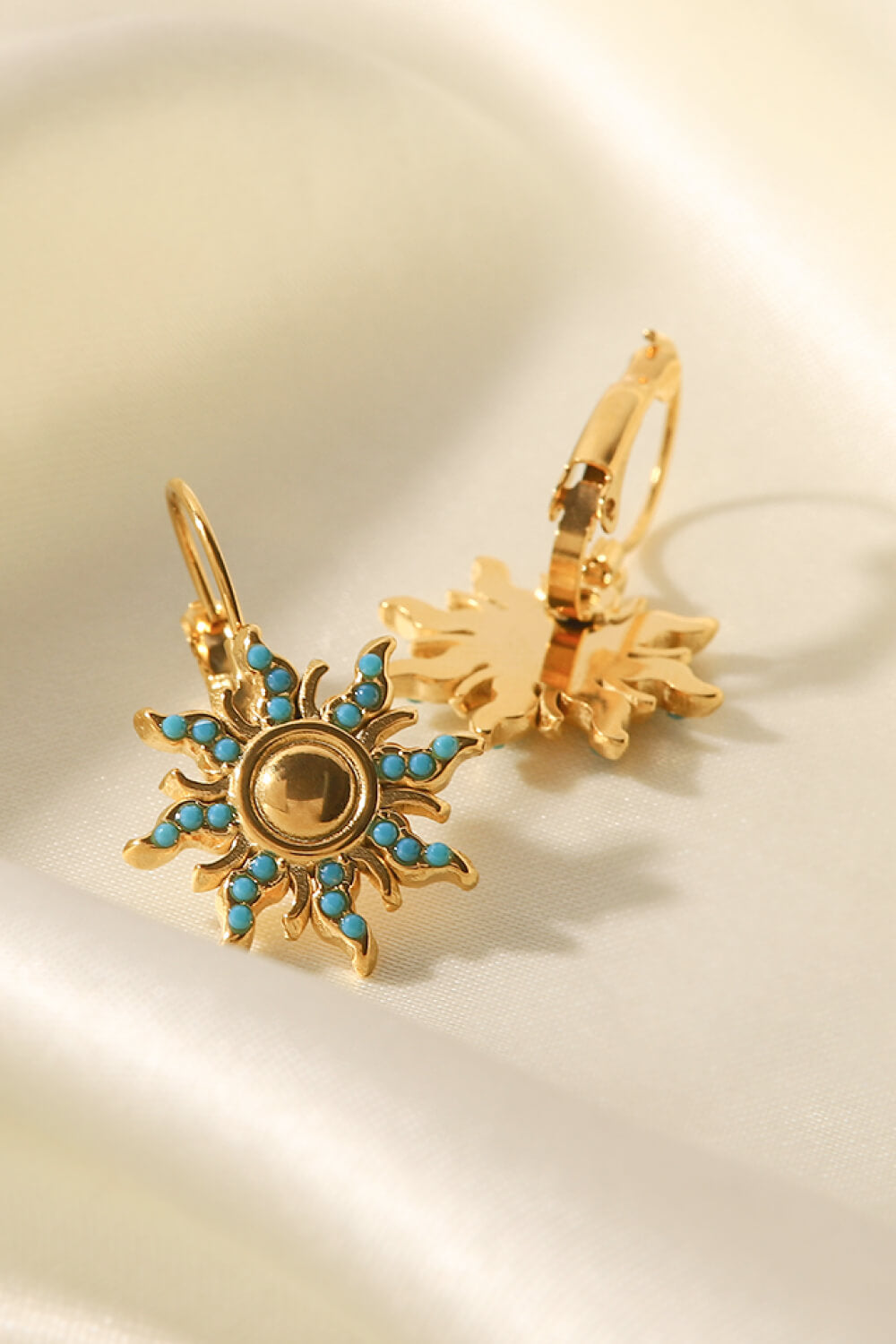 Turquoise Sun Drop Earrings - BellaKat & Co.