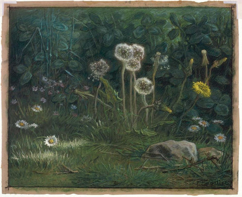 Jean-François Millet, Dandelions, 1867-1868, Pastel on Wove Paper