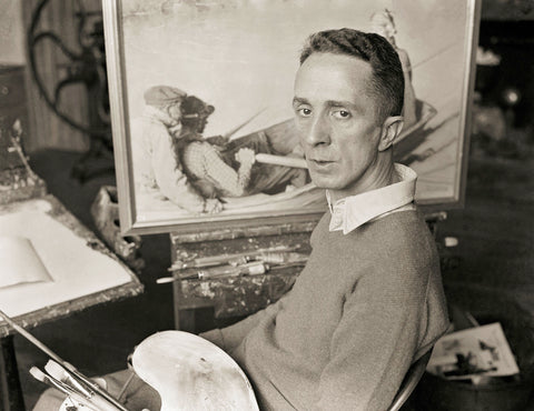 Norman Rockwell in the Studio
