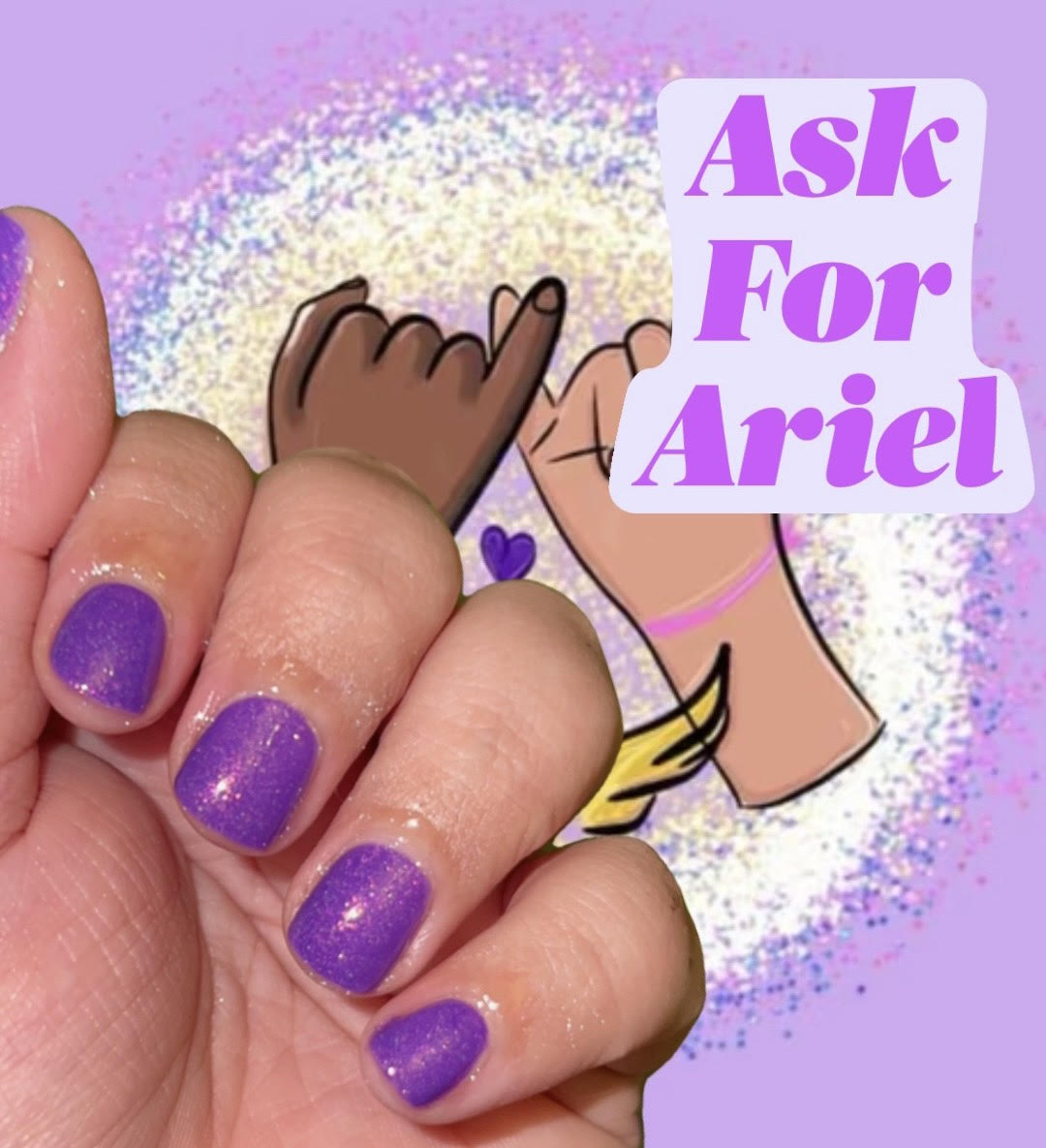 Radioactive Unicorn Ask For Ariel Charity Nail Polish