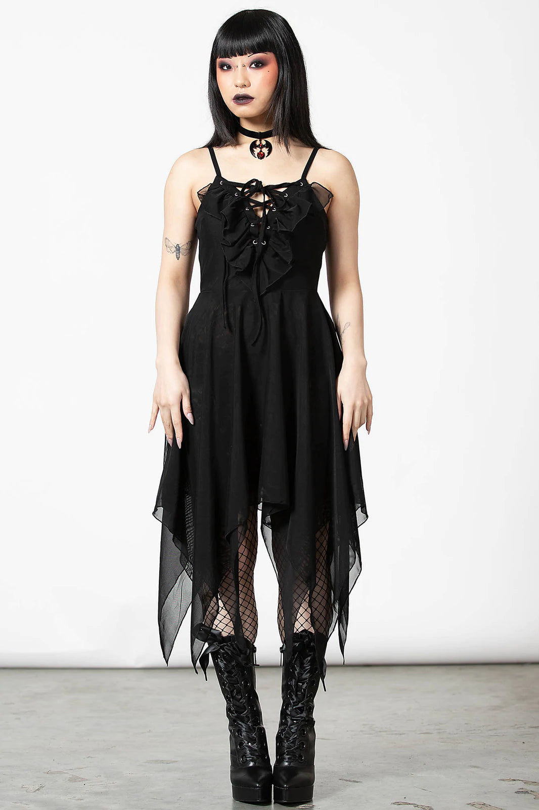 Killstar Anshee Lace Up Dress - Size UK 14 Left Only!