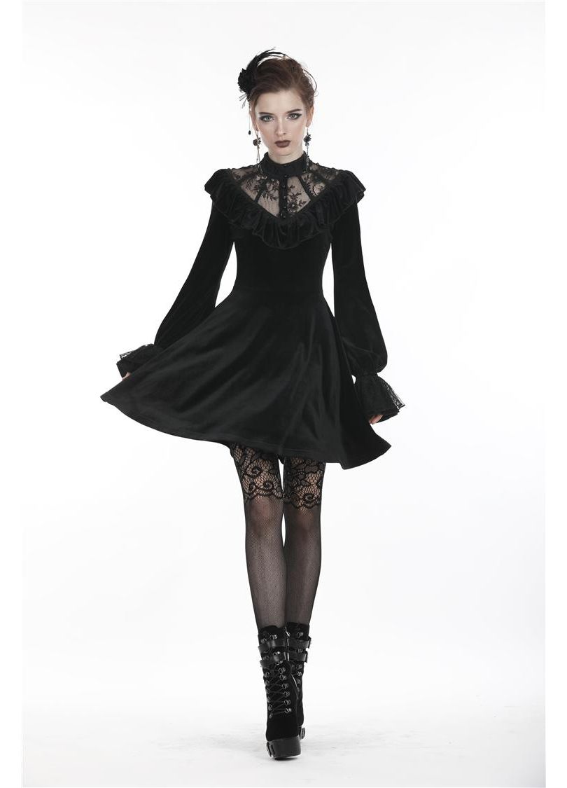 Dark In Love Avina Velvet Dress