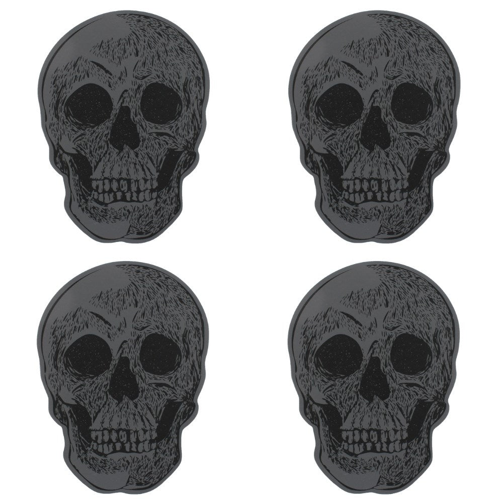 Gothic Gifts Set Of 4 Skull Coasters