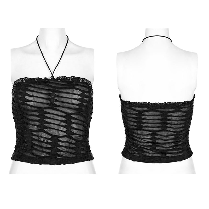 Punk Rave Laudine Top - Black - Size UK 14 to 16 left only!