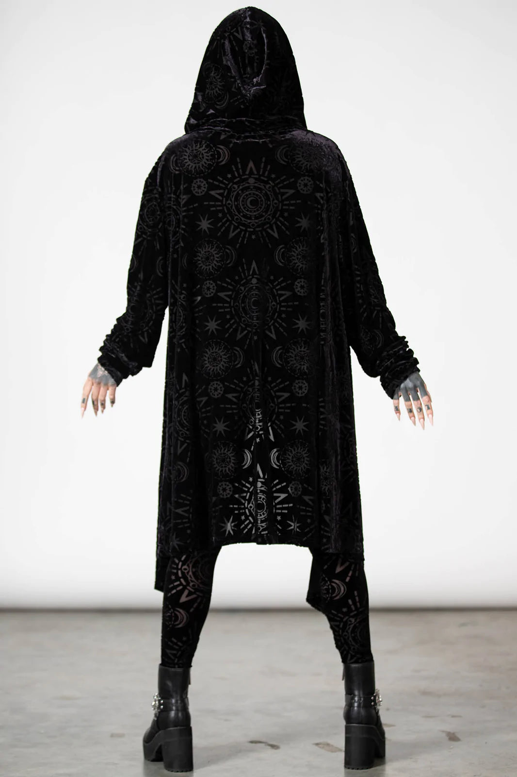 Killstar Malachite Burnout Hooded Cardigan - Size UK 14 left only!