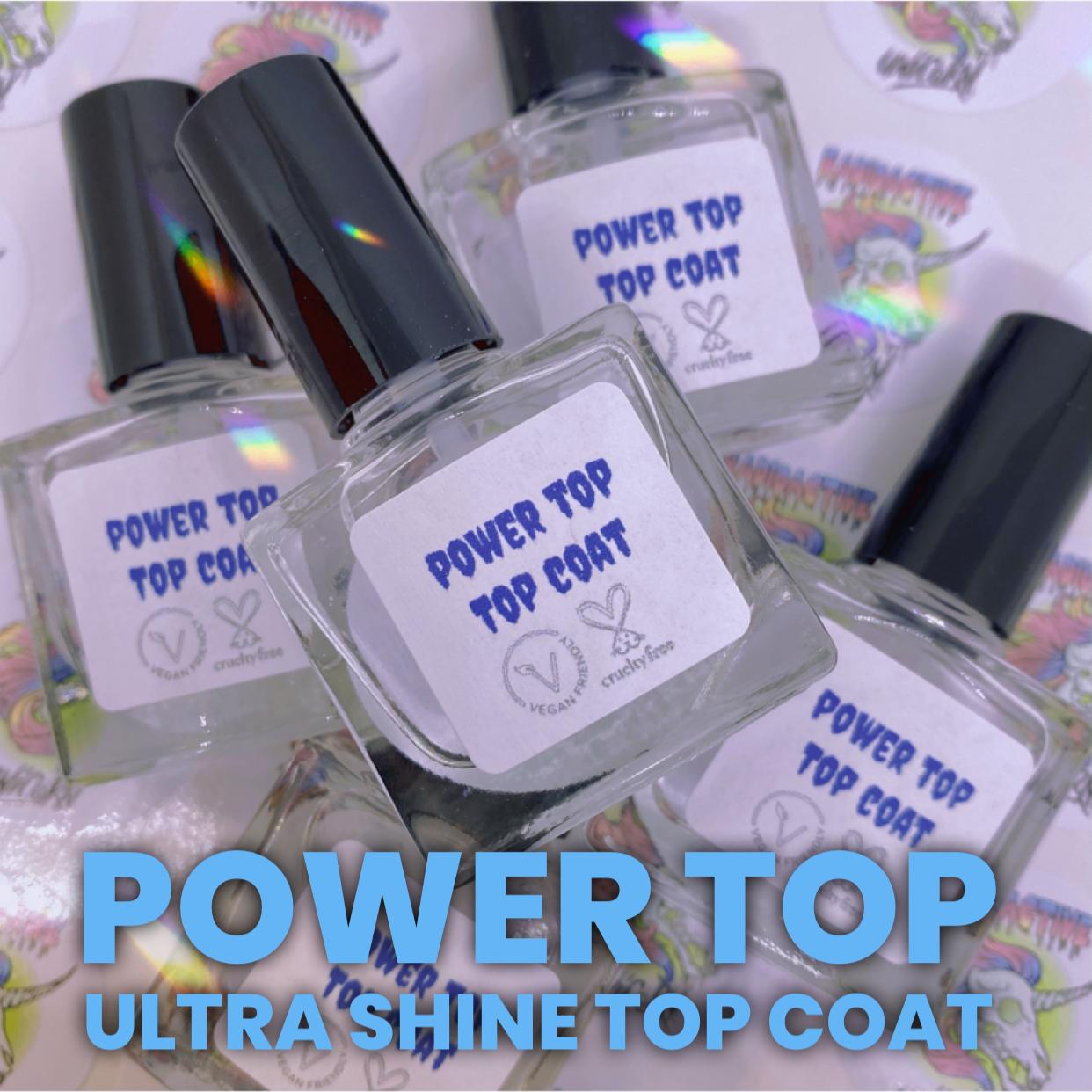 Radioactive Unicorn Power Top Coat Nail Polish