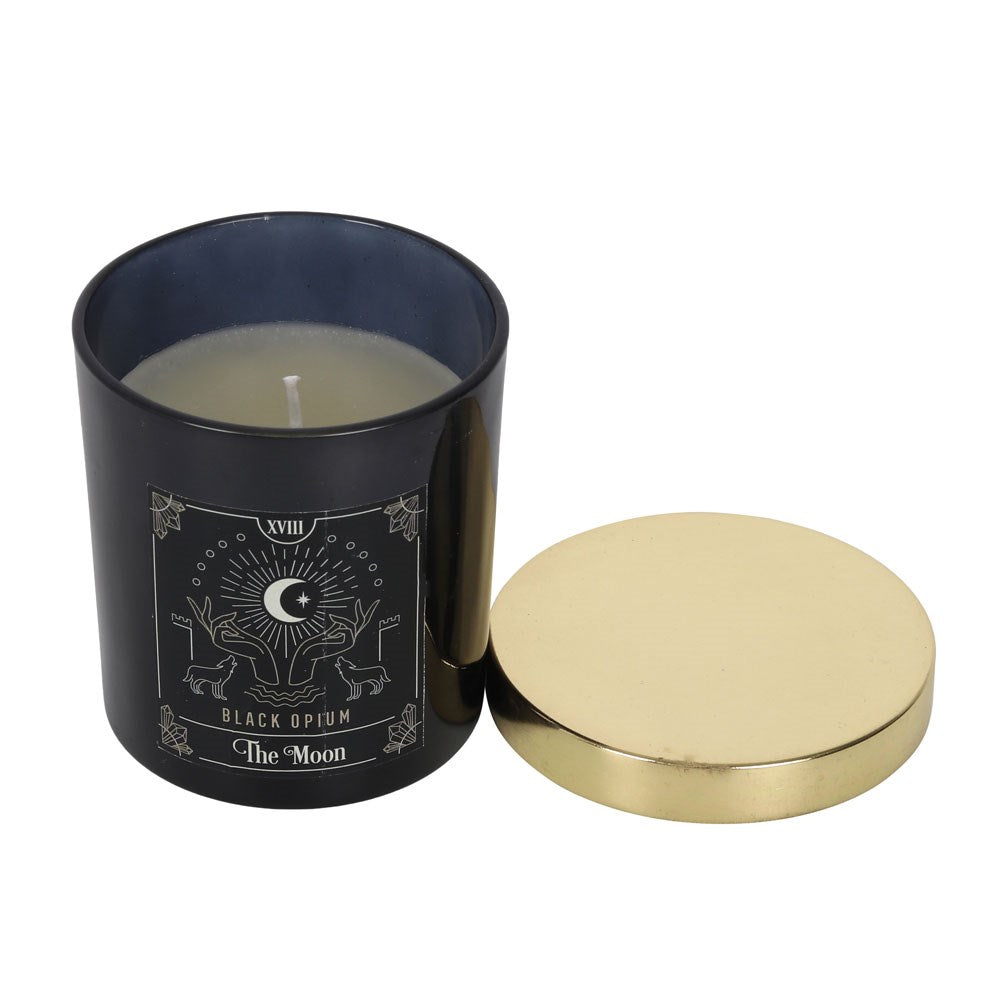 Gothic Gifts The Moon Black Opium Tarot Candle