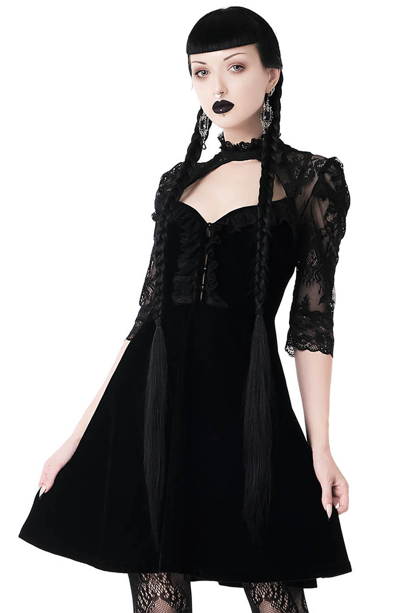 Killstar Violet Lace Dress | Kate's Clothing