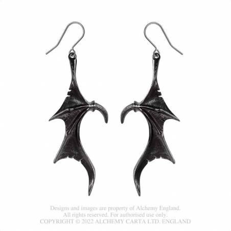 Alchemy Wings Of Midnight Earrings