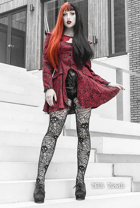 Pamela Mann Skull and Web Net Tights - Size 16 to 18 left only!