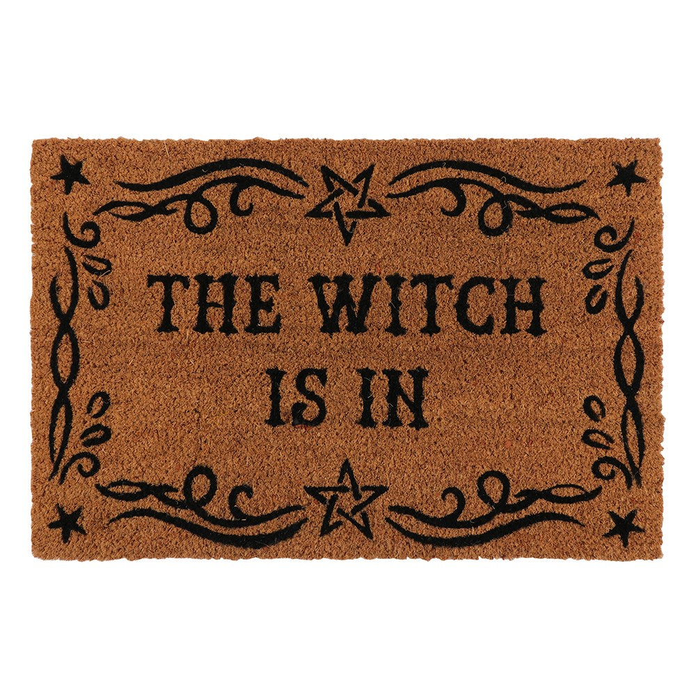 Gothic Gifts The Witch Is In Doormat