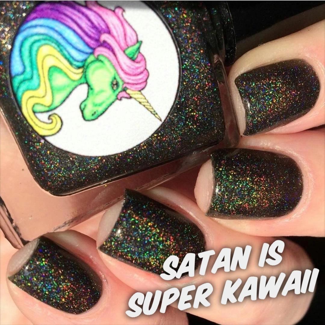 Radioactive Unicorn Satan Is Super Kawaii Nail Polish Colour