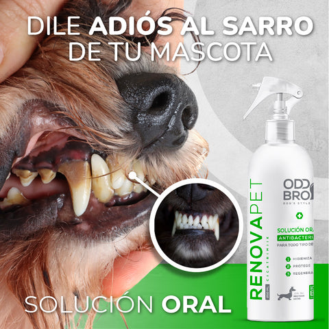 Renovapet Oral Adiós sarro y mal aliento en mascotas