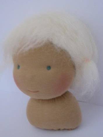 Brushed Mohair Cap Hair, Instructions, Waldorf Doll, Weir Crafts